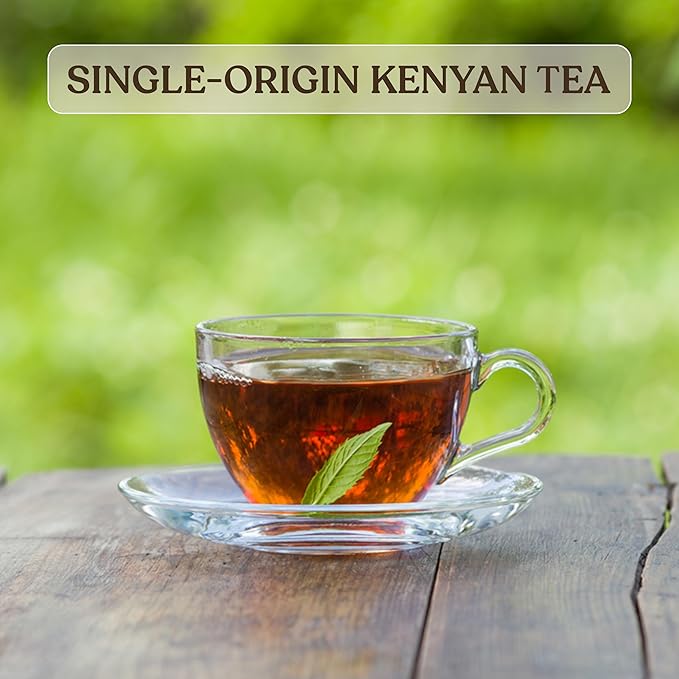 Akina Single-Origin Pear Black Tea Bags | 100% Naturally Flavored Fruit Tea, Kenyan Origin, Gourmet, Tropical, Hot beverage (25 String & Tag Bags, 50g) - Bloomnest