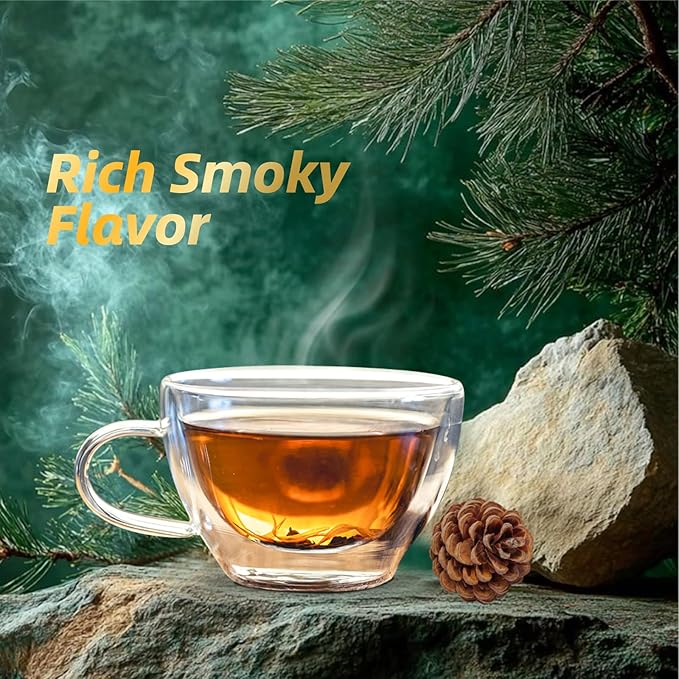 ESSENCESIP Smokey Lapsang Souchong Black Tea Loose Leaf - 4oz Tea Sampler Pinewood Smoked in resuable Tin, Rich Smoky Flavor - Bloomnest