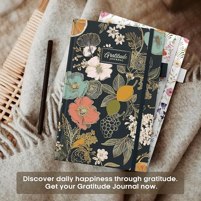 Gratitude Journal for Women – Undated Daily Mindfulness & Manifestation Journal with Prompts for Cultivate Affirmations, Positivity, Self-Care & Happiness - Citrus Bloom - Bloomnest