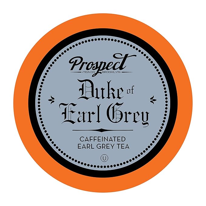 Prospect Tea Co. Duke Of Earl Grey Tea Pods Compatible with K Cup Brewers Including 2.0, 40 Count - Bloomnest
