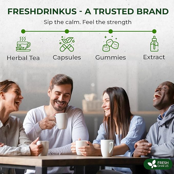 FreshDrinkUS, Premium Wormwood Tea - 75 Tea Bags - Handcrafted Herbal Blend, Caffeine-Free – Smooth Taste & Naturally Refreshing. - Bloomnest