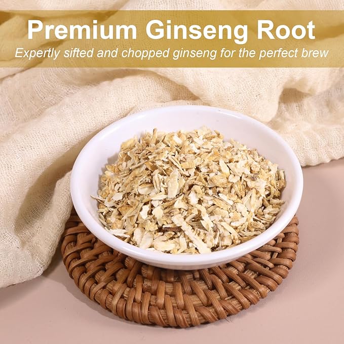 TEARELAE - Ginseng Tea, 40 Count - Pure Ginseng Root Tea Bags - Smooth Flavor - Boost Energy and Focus - Non-GMO - Caffeine-Free - Bloomnest