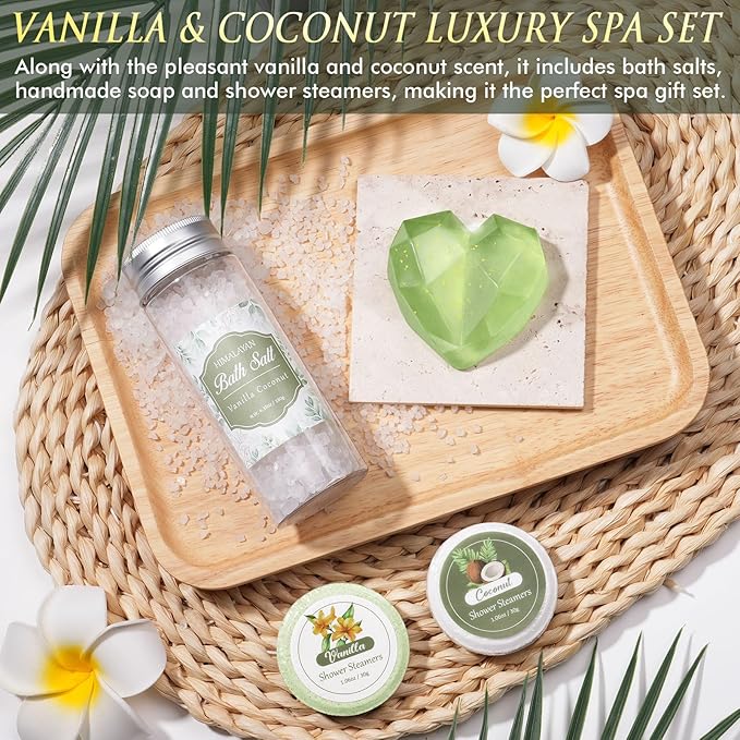 Birthday Gifts for Women Self Care Gift, Get Well Soon Gift Baskets Relaxing Spa Care Package for Women with Blanket, Unique Valentines Day Gifts Idea for Her Wife Girlfriend Mom Mother Friend Sister - Bloomnest