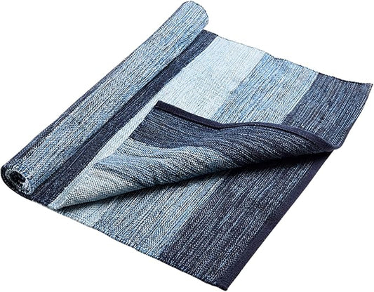 Hugger Mugger Cotton Yoga Rug - Absorbent, Grippy Tight Weave, Ashtanga and Hot Yoga Rug, Helps with Slippery Hands and Feet - Bloomnest
