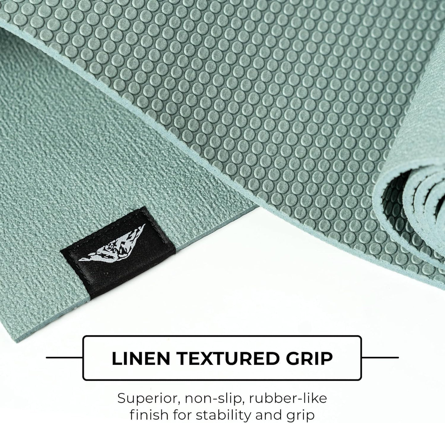 Mount Adams 6 Pack Iconic 5mm Yoga Mat - The Mat That Speaks for Itself - 72" x 24", High-Density, Slip-Resistant Exercise Mat - Unique Texture for Superior Grip for Yoga, Pilates, Fitness