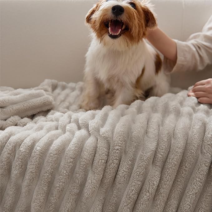 Bedsure GentleSoft California King Size Blanket for Bed - Cozy Soft Blankets for Women, Cute Large Throws for Girls, Linen, 102x96 Inches - Bloomnest
