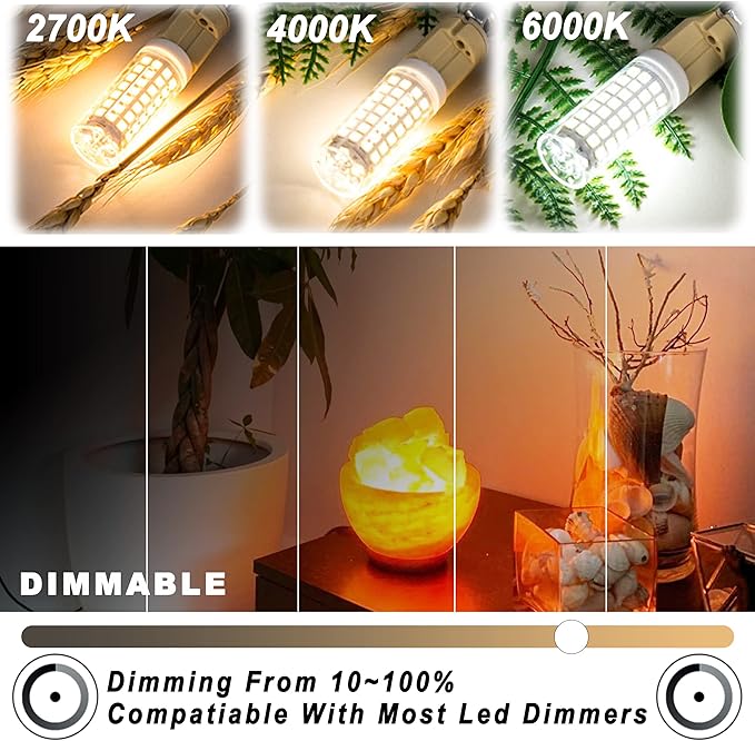 ALIDE E12 60 Watt C7 Dimmable Led Candelabra Bulbs Replacement, Warm White 2700k T6 110V 120V Small Base E12 LED Bulbs 6W for Ceiling Fan Salt Lamp Chandelier Lighting,600lm,8Pack - Bloomnest