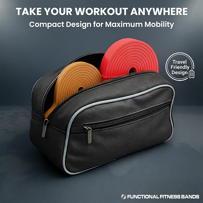 Pull Up Assist Bands Set by Functional Fitness. Heavy Duty Resistance and Assistance Training Band - Bloomnest