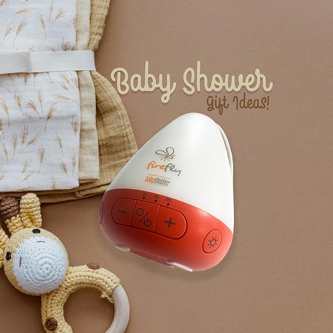 Baby Shusher Firefly Baby Soother for Crying Babies with Nightlight - White Noise Sound Machine, Baby Soother for Sleeping, Newborn Essentials for Crib, USB Rechargeable - 1 Count - Bloomnest