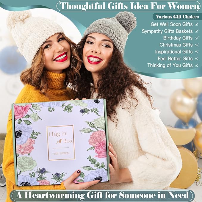 Gifts for Women Get Well Soon Gifts Self Care Package Feel Better After Surgery Sympathy Gift Baskets Thinking of You Gifts Healing Blanket Birthday Gifts for Women Mom Sister Daughter Best Friend - Bloomnest