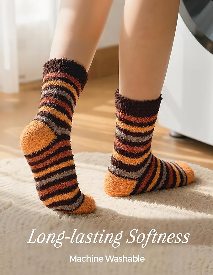 TEHOOK Warm & Cozy Valentines Gifts for Women, Fluffy Fuzzy Plush Sleeping Slipper Socks - Soft Warm Fabric - Bloomnest