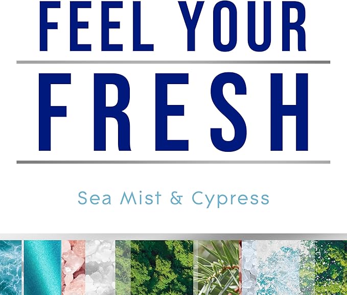 Glade 3-Wick Scented Candle Jar, Sea Mist & Cypress, Air Freshener Infused with Essential Oils, 6.8 Oz, 3 Count - Bloomnest