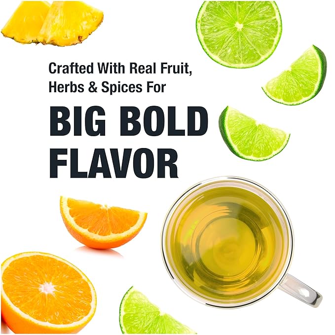 Tiesta Tea - Limeade Livin, Loose Leaf, Sweet Lime Herbal Tea, Non-Caffeinated Fruit Blend, Makes Hot or Iced & Up to 50 Cups, 4oz Refillable Tin - Bloomnest