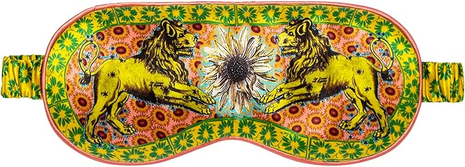 slip Pure Silk Sleep Mask - 100% Pure 22 Momme Mulberry Silk Eye Mask - Comfortable Sleeping Mask with Elastic Band + Filler and Internal Liner, Zodiac Collection: Leo - Bloomnest