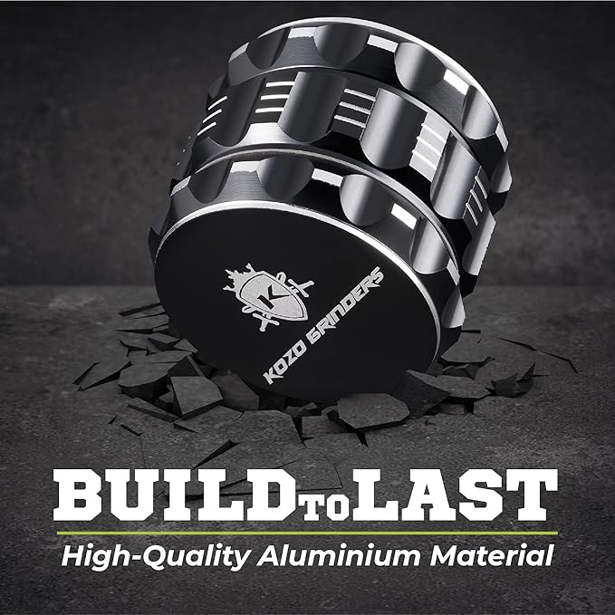 2.5 Inch Grinder Mills, Aluminum (Black) - Bloomnest
