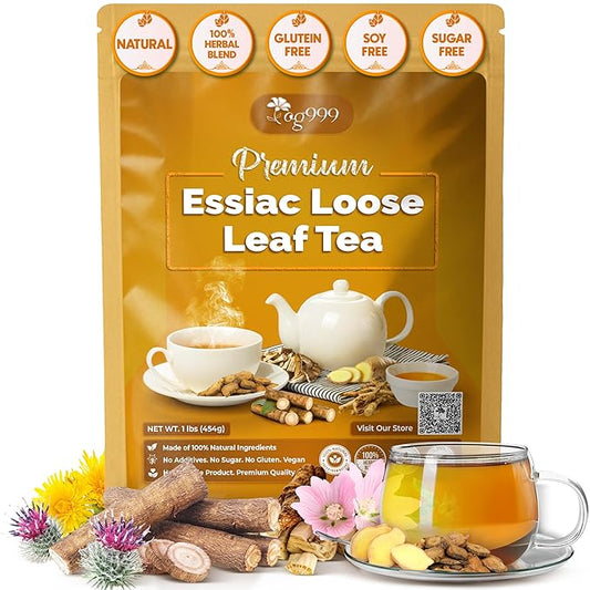 TOG Premium 1 lb Essiac Tea, Wellness Blends, Premium Quality, 100% Natural & Pure, Caffeine-Free, No Additives or Preservatives, Non-GMO, Plant-Based & Vegan - Bloomnest
