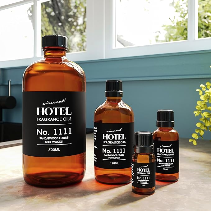 AirScent My Way Diffuser Oil Inspired by The 1 Hotel Miami Scent - Premium Fragrance Oil Blend for Ultrasonic and Waterless Diffusers and Crafting - 500 mL, 16.9 fl oz Glass Bottle - Bloomnest