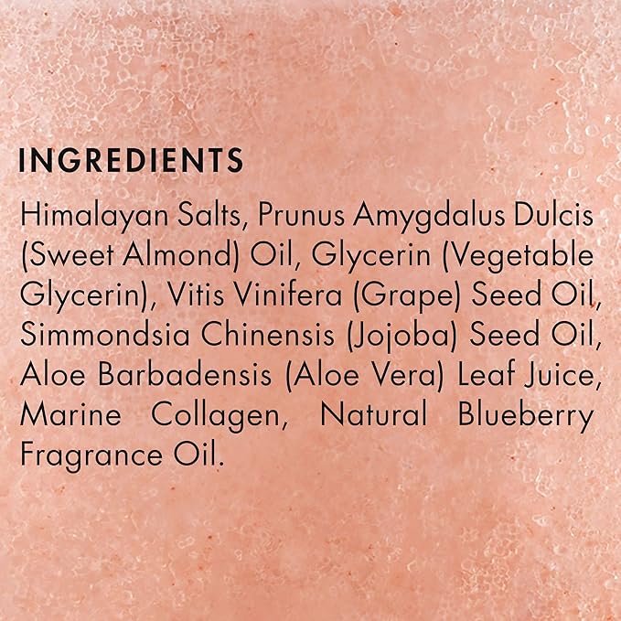 MAJESTIC PURE Himalayan Pink Salt Body Scrub with Collagen and Sweet Almond Oil | Exfoliating Scrub for Skin Care, Stretch Marks, Acne, Cellulite | 10 oz - Bloomnest