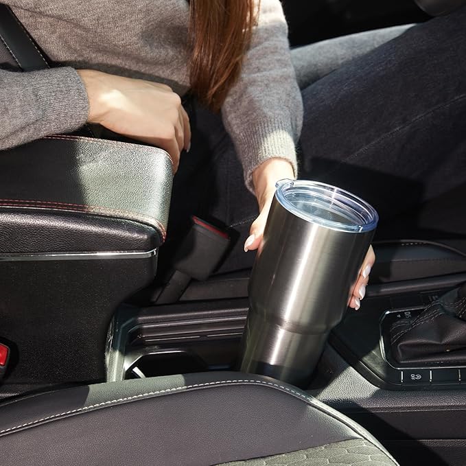 MEWAY 30oz Insulated Tumbler With Lids and Straws,Stainless Steel Double Vacuum Coffee Tumbler Cup, Brush, Durable Powder Coated Coffee Cup for Cold & Hot Drinks, Office(Silver,4 PACK) - Bloomnest