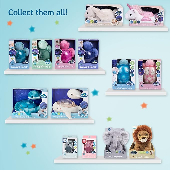 Cloud b Sound Machine with White Noise Soothing Sounds | Cuddly Stuffed Animal & Nomadic Nightlight | Record Parent Voice | Adjustable Settings and Auto-Shutoff | LoveLight Buddies - Finley Fawn - Bloomnest