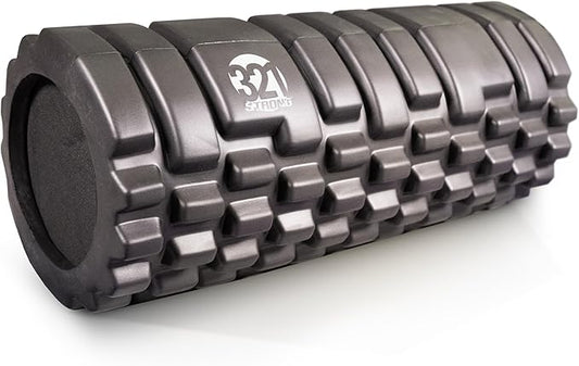 321 STRONG Foam Roller - Medium Density Deep Tissue Massager for Muscle Massage and Myofascial Trigger Point Release, with 4K eBook