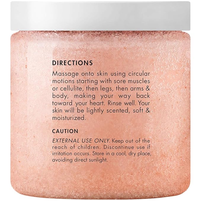 Majestic Pure Himalayan Salt Body Scrub with Lychee Oil, Exfoliating Salt Scrub to Exfoliate & Moisturize Skin, Deep Cleansing - 10 oz (Pack of 2) - Bloomnest