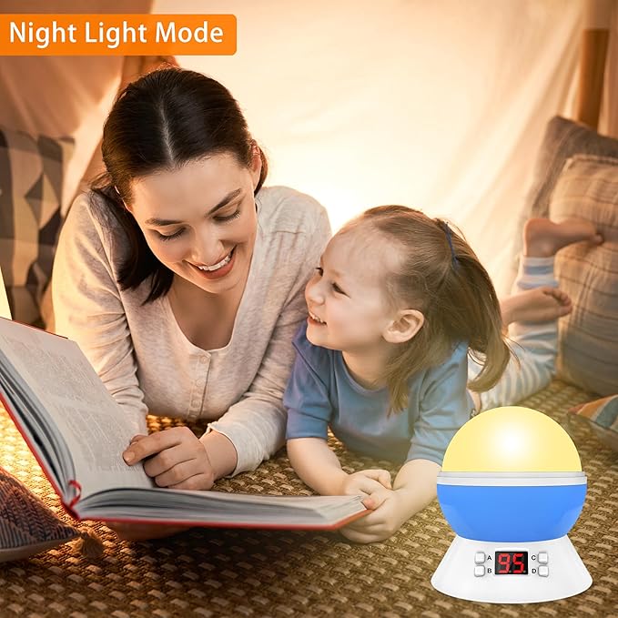 Cars Night Light for Boys - Rotating Projector Lamp with Race Car - Star Projector for Kids Age 3-8 - Ceiling Nightlight Projector with Cars and Stars - Birthday Gifts for Boys Room Decor - Bloomnest
