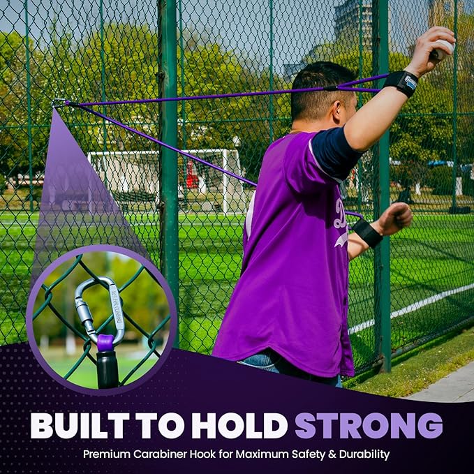Premium Resistance Bands for Pitchers – Baseball Training Equipment & Fitness Accessories – Adjustable Arm Bands & Stretching Bands for Baseball & Softball Training & Speed Agility - Bloomnest