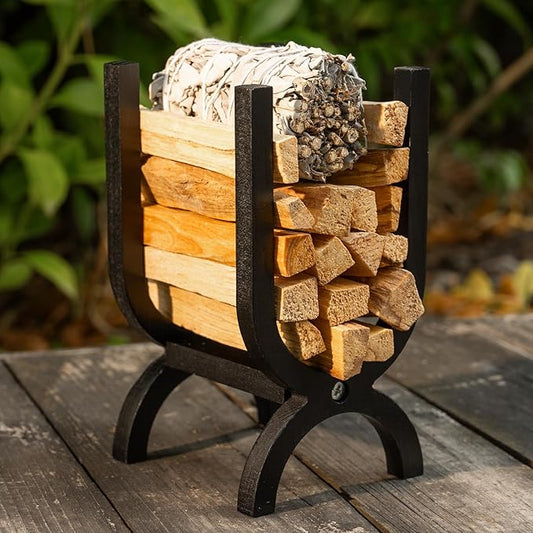 Wooden Palo Santo Holder-Incense Storage Ideal for Palo Santo Sticks&Sage|Perfect for Meditation, Zen Rituals Energy Cleansing|Spiritual Decor for Yoga, Mindfulness Aromatherapy MOUGIGI