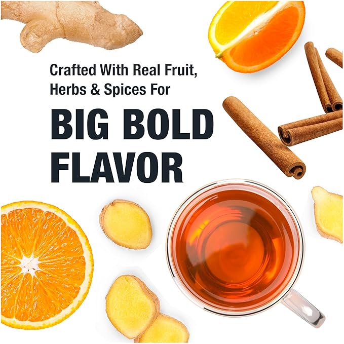 Tiesta Tea - Orange Spice Tea, Loose Leaf, Cinnamon Orange Black Tea, Premium High Caffeine Tea Blend, Make Hot or Iced & Up to 25 Cups, 2.5 oz Resealable Pouch - Bloomnest
