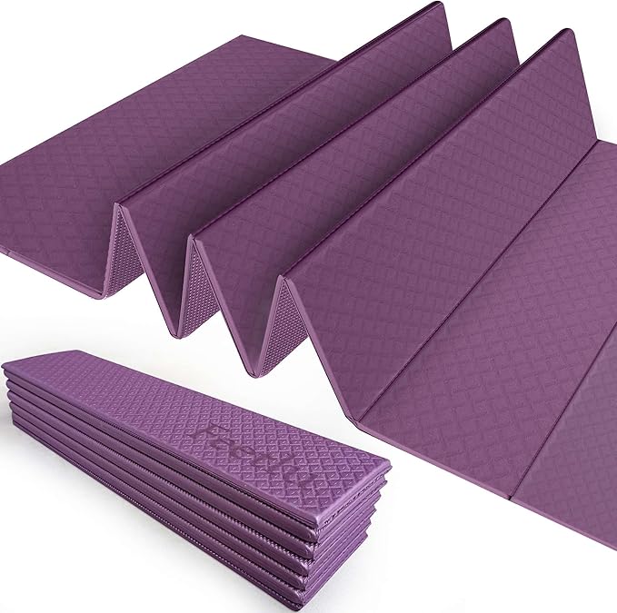 Foldable Yoga Exercise Mat – Lightweight, Anti-Slip, and Easy to Store for Yoga, Pilates, Home Workouts, and Floor Exercises - Bloomnest