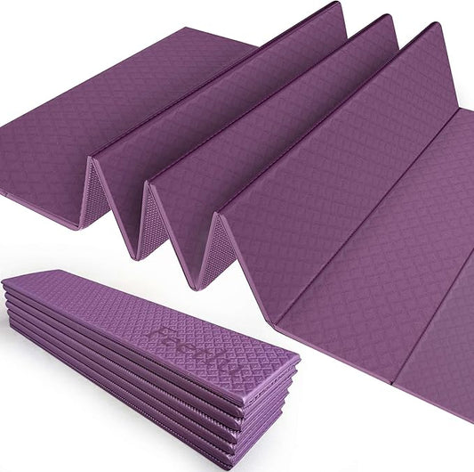 Foldable Yoga Exercise Mat – Lightweight, Anti-Slip, and Easy to Store for Yoga, Pilates, Home Workouts, and Floor Exercises - Bloomnest