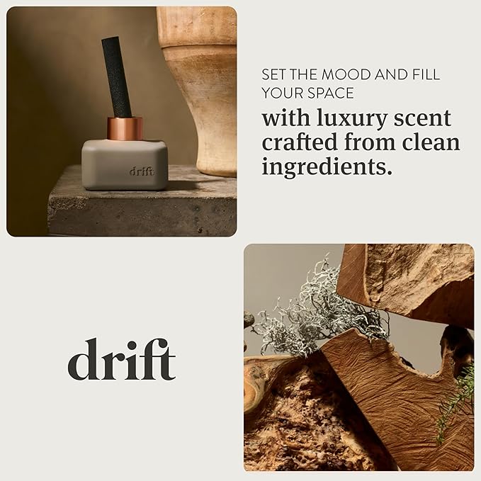 Drift Wild Lavender Scented Reed Diffuser - Diffusers for Home - 60 Day Scent Life - Oil Diffuser - Essential Oil Reed Diffuser - 3.5 oz - Bloomnest