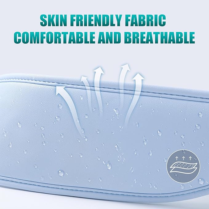 Head Massager,Scalp Massager,Relief Headaches,Fatigue,Stress,Sleep aid,Hangover with Airbag Kneading,Constant Temperature Hot Compress for Head (Sky Blue) TLINNA