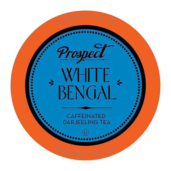 Prospect Tea Co. White Bengal Darjeeling Tea Pods Compatible with K Cup Brewers Including 2.0, 40 Count - Bloomnest