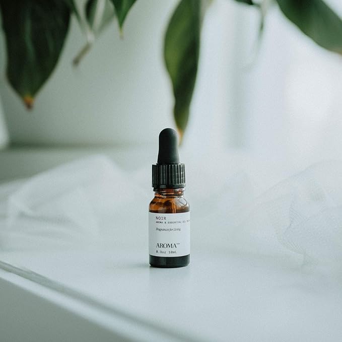 Noir Aromatech Noir Aroma Essential Oil Blend: Hotel Inspired Aromatherapy with for Ultrasonic Diffusers & Nebulizers - 0.3 fl oz, 10 mL - Bloomnest