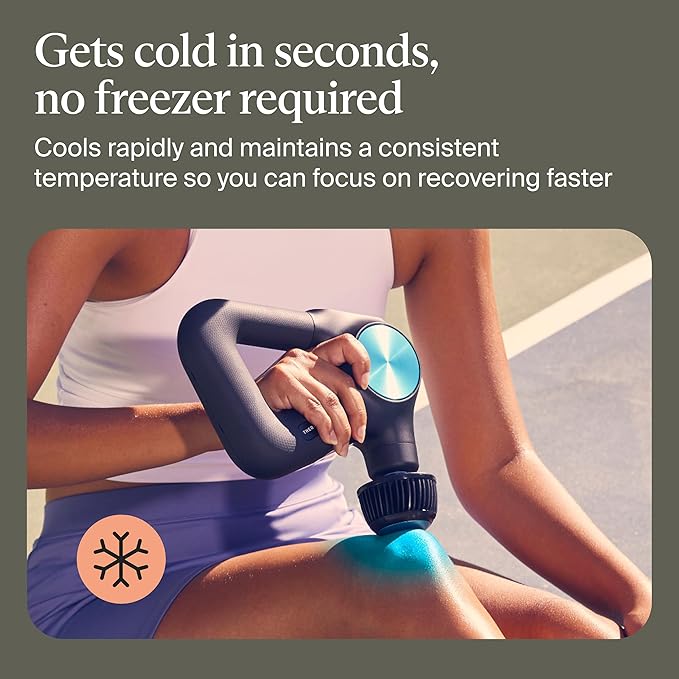 Theragun Cold Attachment for PRO Plus Deep Tissue Massage Gun, Features 3 Cold Therapy Temperature Levels for Custom Pain Relief, Inflammation and Swelling Treatment (Only Compatible with Pro Plus) - Bloomnest