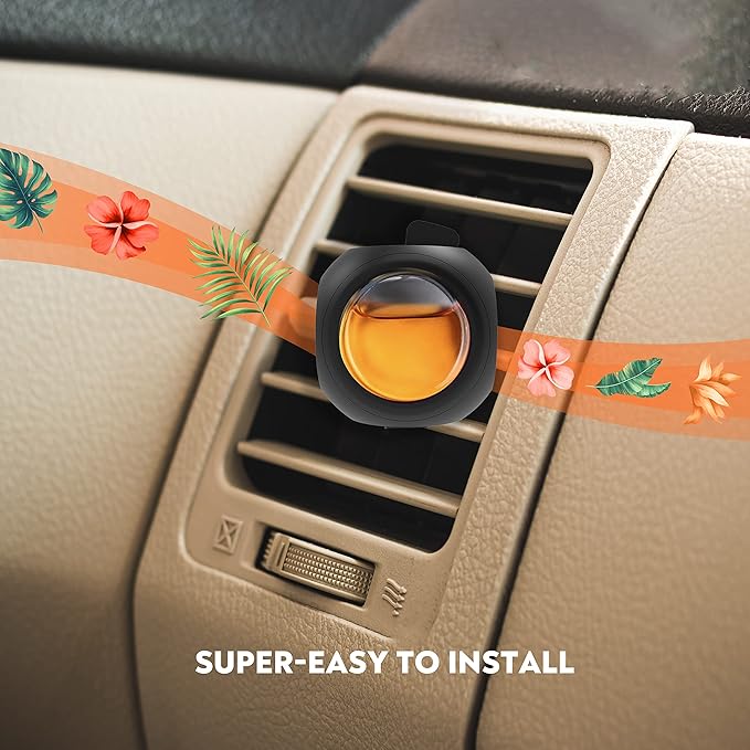 Car Air Freshener Vent Clips, 8 PK, 6 Hawaiian, 2 New Car, Car Fresheners for Men Women, Up to 240 Days, Natural Odor Eliminator - Bloomnest