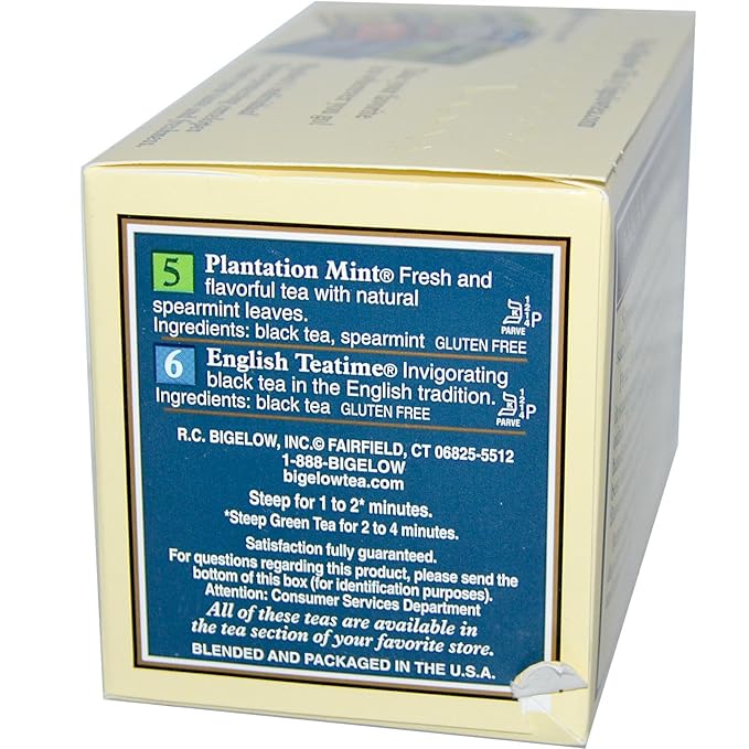 Six Assorted Tea Variety Pack 18 Bag(S) - Bloomnest