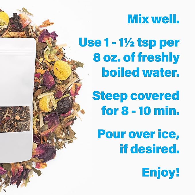 Kilu Summer Magic Herbal Tea - 100% Organic - Caffeine-free - Loose Leaf - 40 Servings - Bloomnest