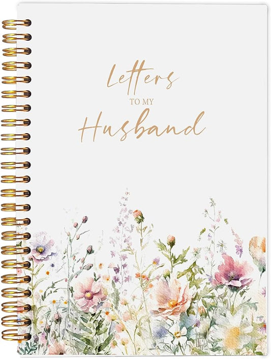Memorial Gifts for Loss of Husband - Grief Journal, Sympathy Gifts Bereavement Gifts for Loss of Husband, In Memory of Husband, Letters to My Husband Spiral Journal Notebook 5.5x8.3