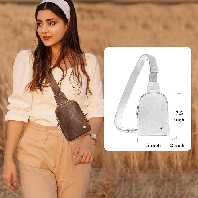INICAT Small Sling Bag for Women Everyday & Travel Crossbody Bags Lightweight Cross Body Purses Vegan Leather - Bloomnest