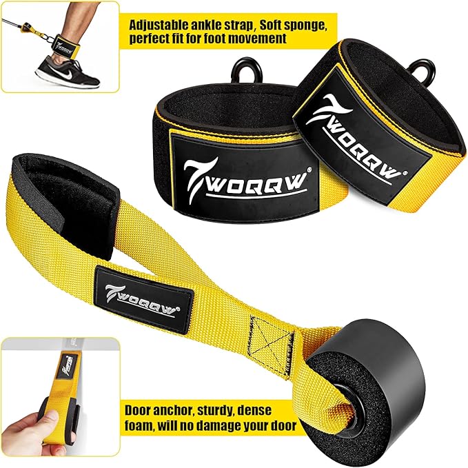 Heavy Resistance Bands for Working Out, 350lbs/450lbs Exercise Bands with Handles, Workout Bands Set for Men, Fitness Weight Bands for Muscle Strength Training, Stretching, Slim, Home Gym Equipment - Bloomnest