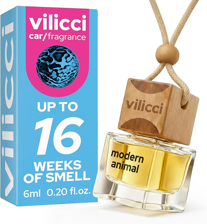 Vilicci Modern Animal Car Air Freshener | Long-Lasting Scent (Up to 120 Days) | Vegan, Cruelty-Free Hanging Car Diffuser - Bloomnest