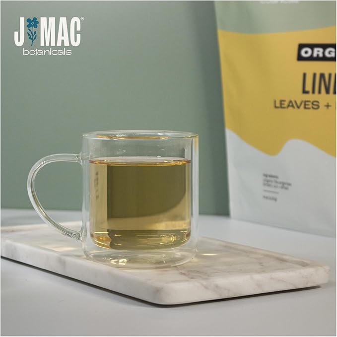 J Mac Botanicals, Organic Linden Leaf and Flower, Whole Leaves and Flowers - Bloomnest