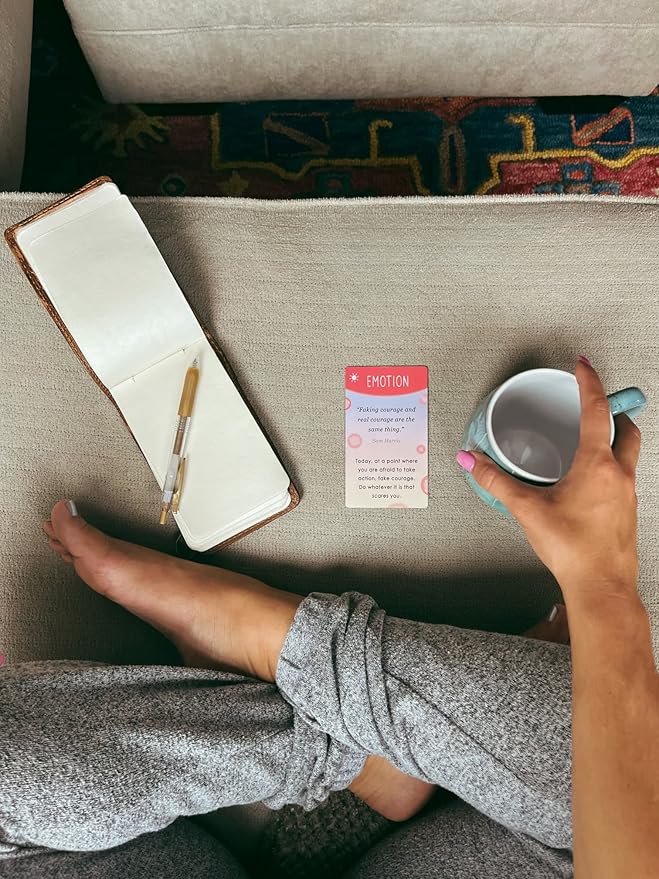 BEST 100 Mindful Prompts for Self Care & Stress Relief | Cards to Reduce Anxiety & Increase Relaxation | Perfect Mindfulness Gift | Beyond Positive Affirmations | Meditations For Kids, Teens, & Adults - Bloomnest