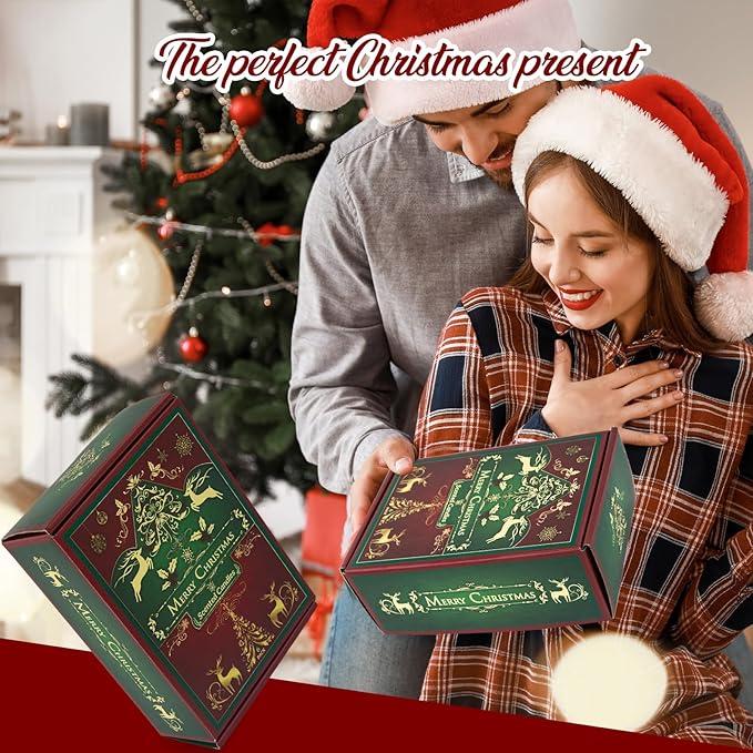 6 Pack Christmas Candles Set, Christmas Candles for Home Scented, Winter Holiday, Natural Soy Wax Jar Aromatherapy Candle Gifts Stocking Stuffers for Women Men Adult - Bloomnest