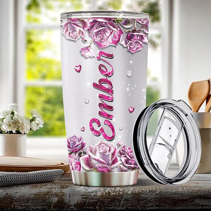 Personalized Horse Gifts for Girls, Women, Insulated Stainless Steel Coffee Cup, Travel Mug, Tumbler, Water Bottle, Gift for Horses Lover, Christmas, Birthday, Mother's Day, Valentine - Bloomnest