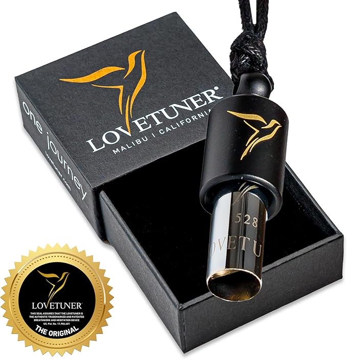 LOVETUNER 528 Hz Breathing Necklace | Stress Relief Whistle | Promote Calm, Relaxation & Focus with Mindful Sound Healing - Bloomnest