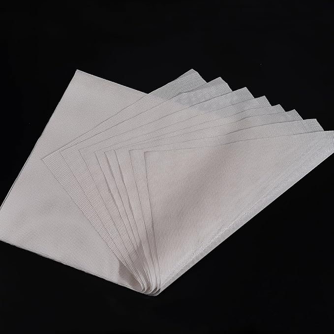 Dehydrators Tray Liners: 10-Pack 14x21 inch Mesh Silicone Dehydrator Sheets - Max Airflow - Non-stick - BPA free - Single-Use Packaging - Non-stick - Bloomnest